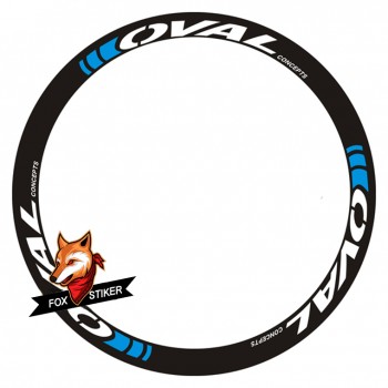 Bicycle Wheels Rim Decal Stickers for OVAL